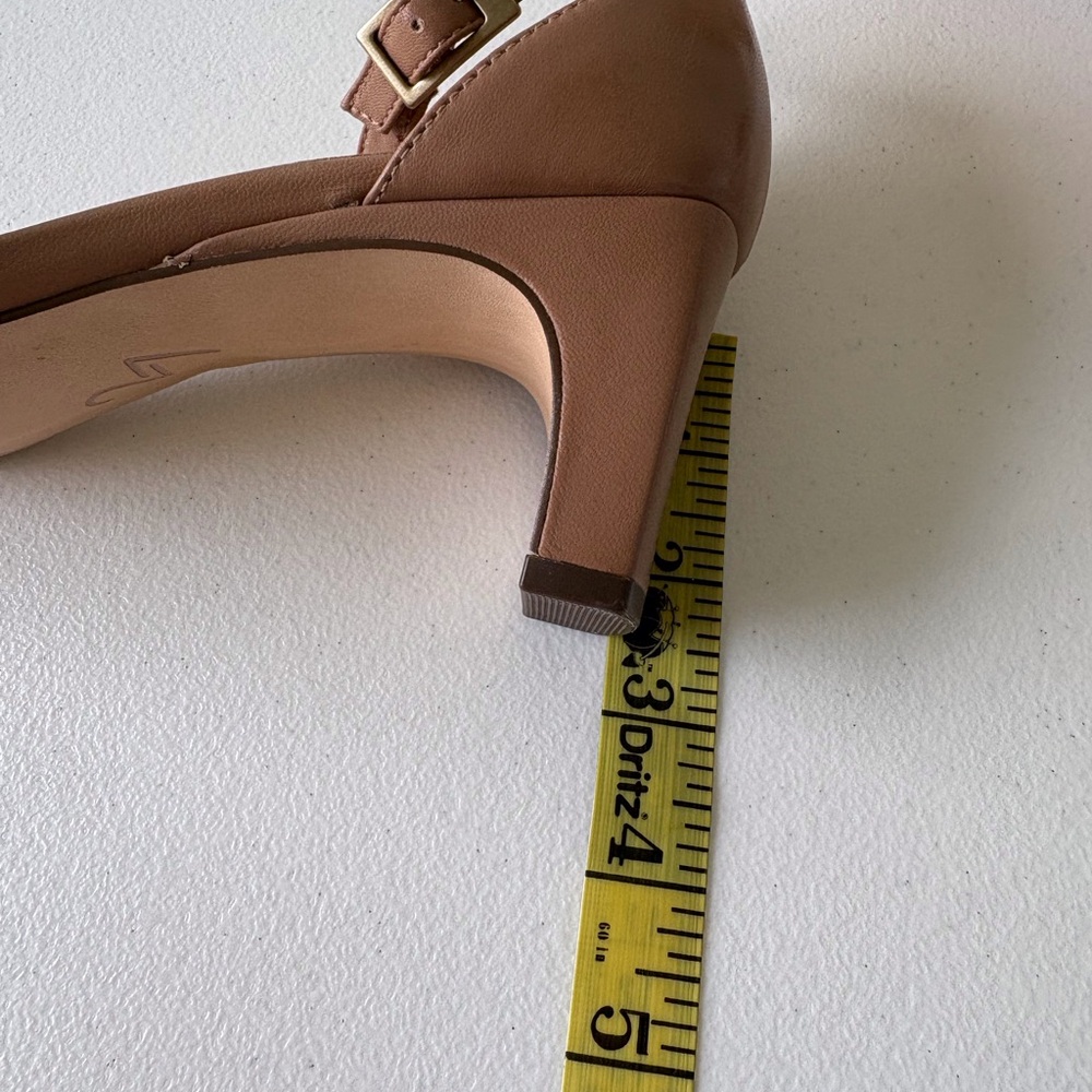 Naturalizer 27 Edit Iriss Ankle Strap Nude Dress Sandal Size 7.5W Leather Upper - Picture 10 of 10